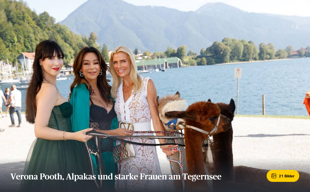You are currently viewing Verona Pooth, Alpakas und starke Frauen am Tegernsee