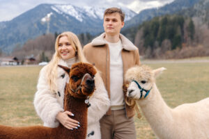 Alpaka Wanderung Alpakahof Tegernsee